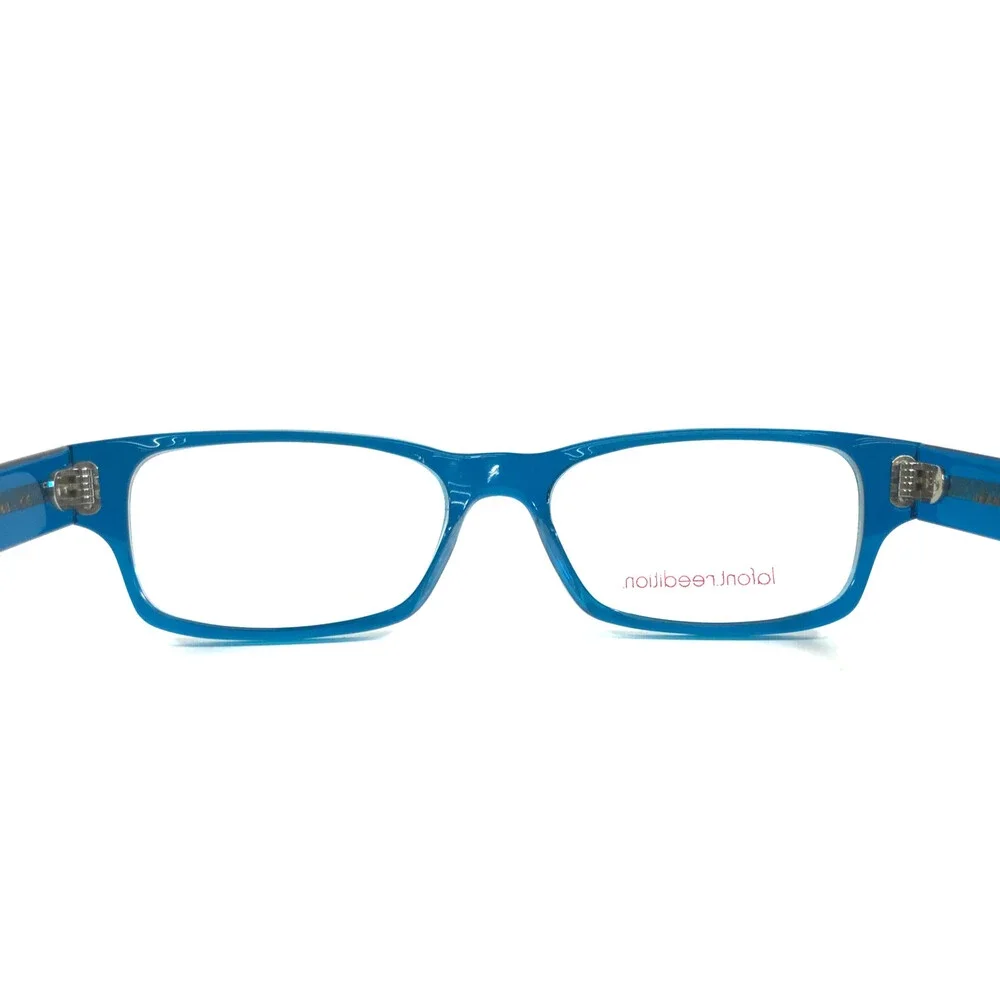 Jean Lafont Eyeglasses Frames TISERE 439 Shiny Blue Rectangle Full Rim 52-16-148